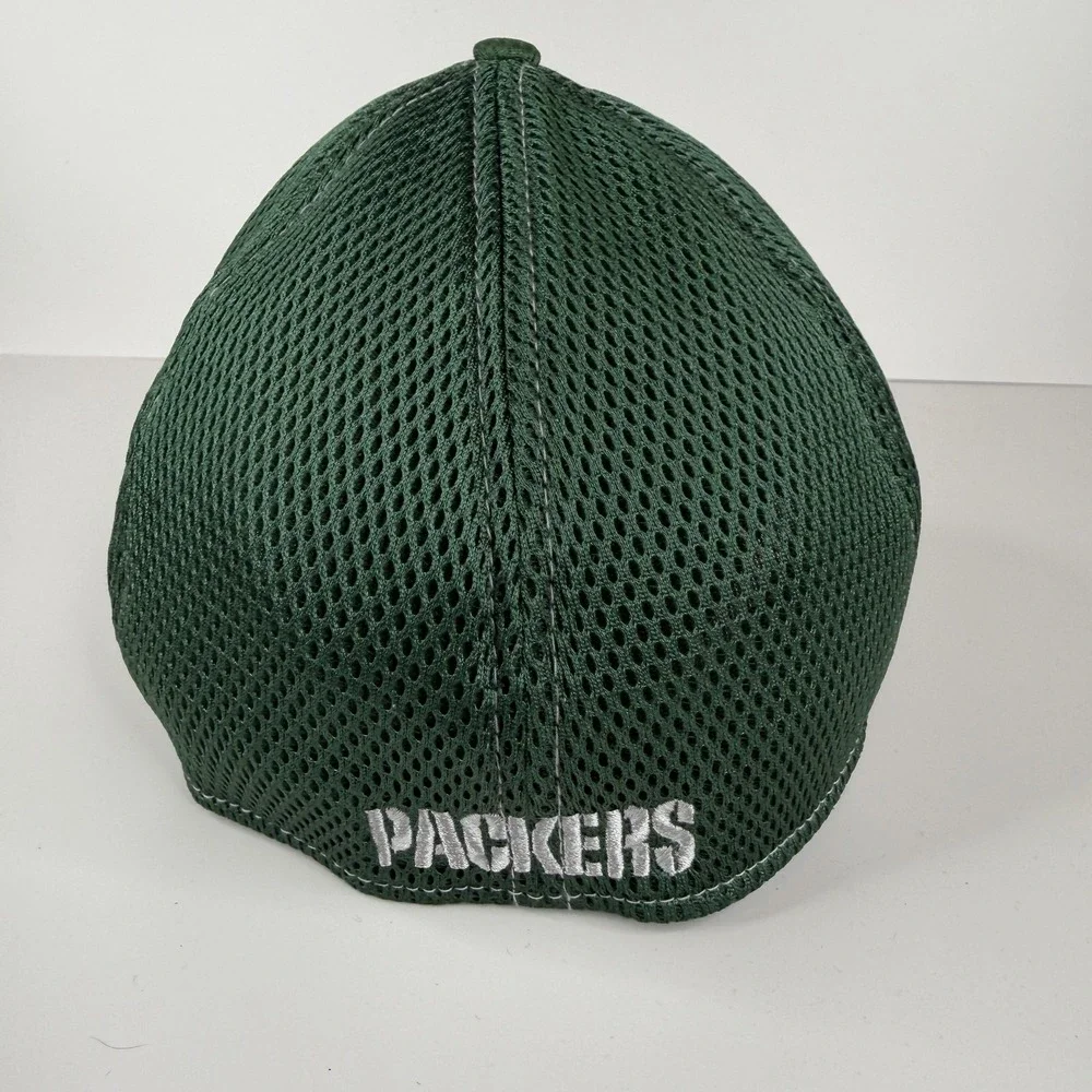 Green Bay Packers Fitted Hat L/XL Cap Mens Green NFL Football New Era 39Thirty